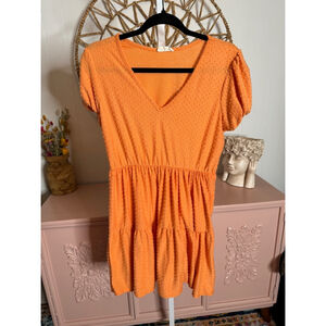 Women's‎ Unbranded Dress L Orange